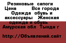 Резиновые  сапоги › Цена ­ 600 - Все города Одежда, обувь и аксессуары » Женская одежда и обувь   . Амурская обл.,Тында г.